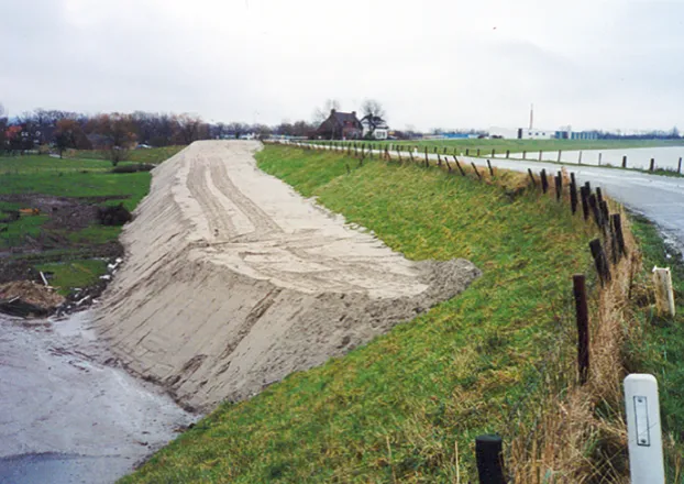 Steunberm van zand